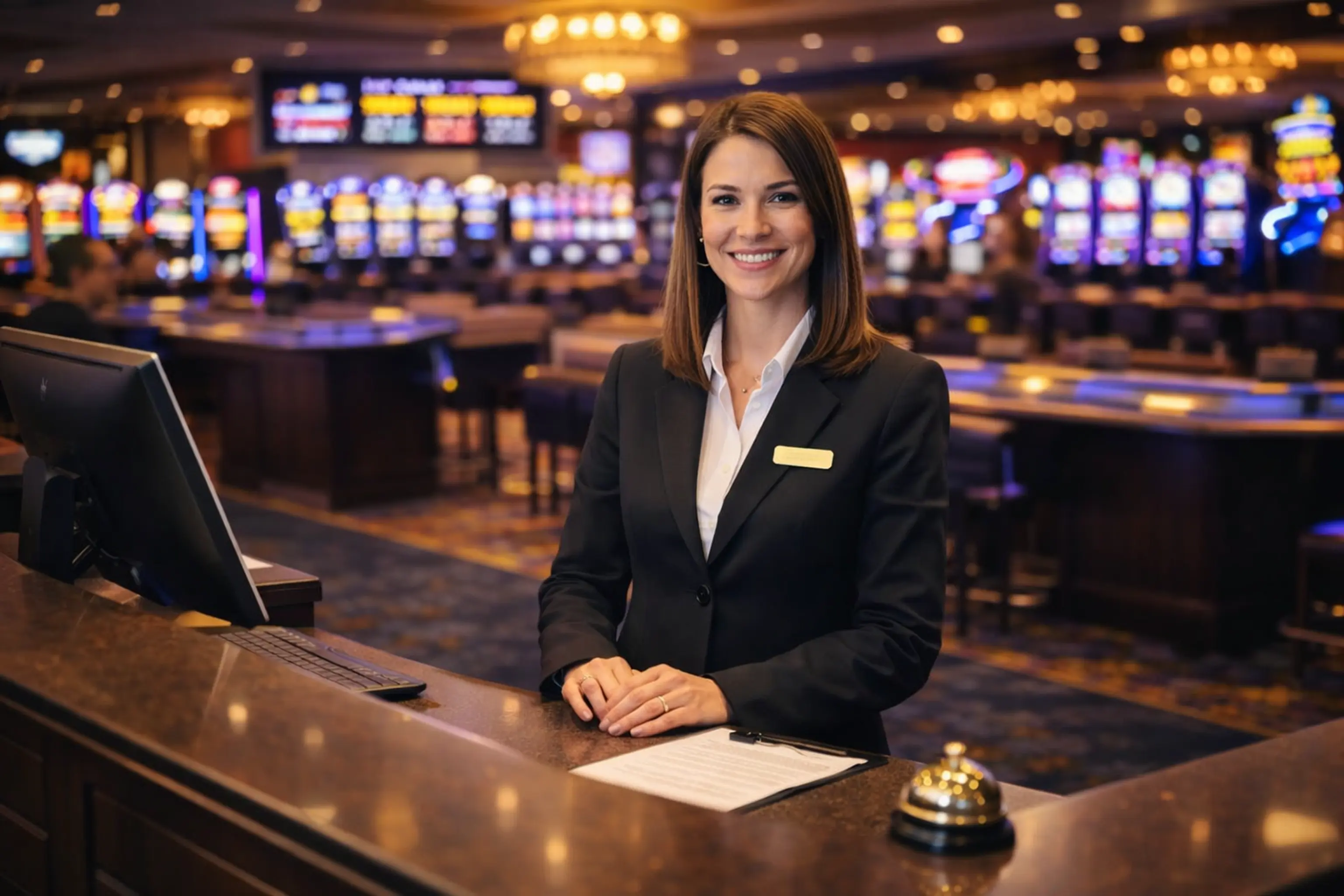 Fundraising casino night with guests